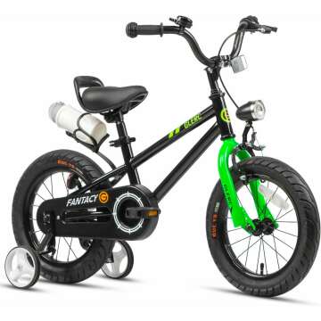 Fantasy Kids Bike 12-20 Inch with Headlight & Kickstand – Perfect Birthday Gift