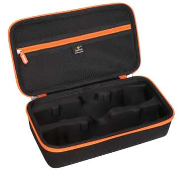 Aproca Black Portable Hard Storage Case, for JBL Wireless Two Microphone System and Accessories