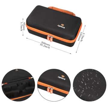 Aproca Black Portable Hard Storage Case, for JBL Wireless Two Microphone System and Accessories