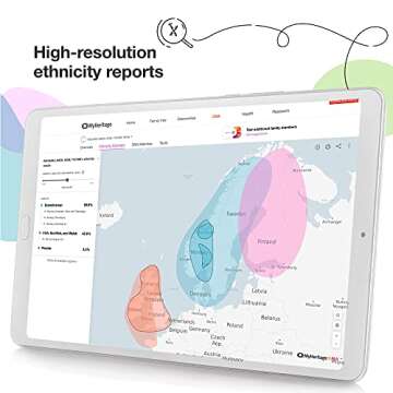 MyHeritage DNA Test Kit: Genetic Testing for Ancestry & Ethnicity Covering 2,114 Geographic Regions and DNA Matching to Relatives