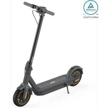 Segway Ninebot MAX Foldable Electric Scooter, Power by 350W/450W Motor, Long Miles Range, 18.6/22 mph, Dual Suspension (MAX G2 Only), Commuter Scooter for Adults, UL-2271 2272 Certified