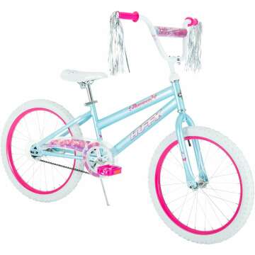 Huffy Illuminate Bike for Girls, 12"/16"/20" Girls Bike with Training Wheels, Multiple Color Options, Quick Connect Assembly, Kickstand and Bike Streamers Avalible