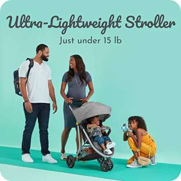 Century Stroll On 3-Wheel Lightweight Stroller