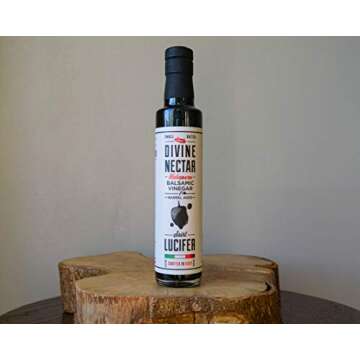 Saint Lucifer, Divine Nectar - Habanero Infused Balsamic Vinegar, 8.5oz - 250ML | Gluten Free, Sugar Free, Vegan, Vegetarian