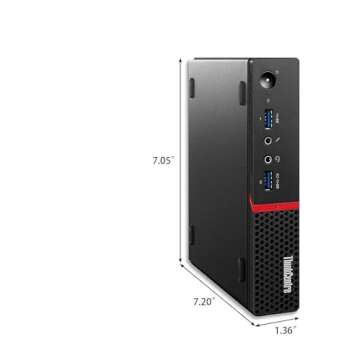 Lenovo ThinkCentre M700 Tiny Business Desktop PC, Intel Quad Core i5-6400T up to 3.1GHz, 16G DDR4, 256G SSD,Keyboard and Mouse,WiFi,Windows 10 Pro (Renewed)