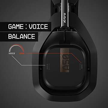 ASTRO Gaming A50 Wireless Headset + Base Station Gen 4 - Compatible with Xbox Series X|S, Xbox One, PC, Mac - Black/Gold