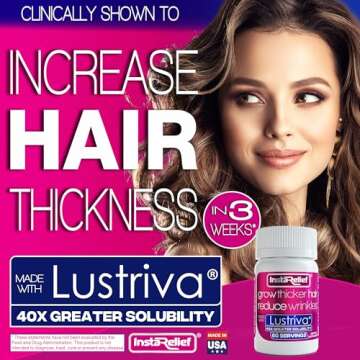 InstaRelief® Hair Growth - Clinically Proven Formula with Biotin, 60 Tablets