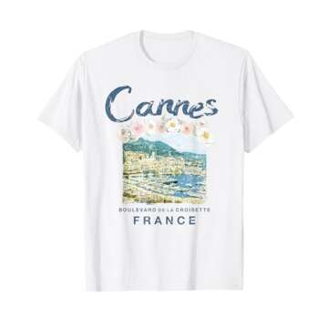 FRANCE Cannes French Riviera Vintage Travel T Shirt T-Shirt