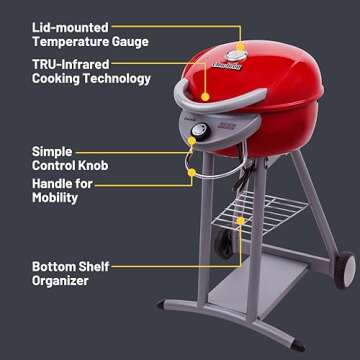 Char-Broil® TRU-Infrared™ Electric Grill - Red