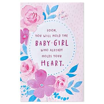 Baby Shower Card for Girl - Count Down the Days