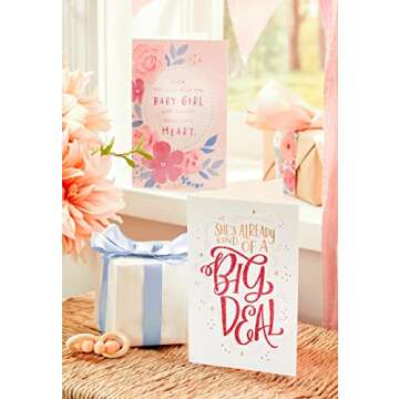 Baby Shower Card for Girl - Count Down the Days