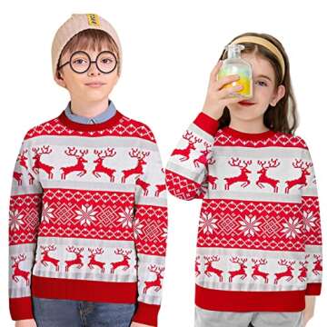 Funnycokid Ugly Christmas Sweater for Kids