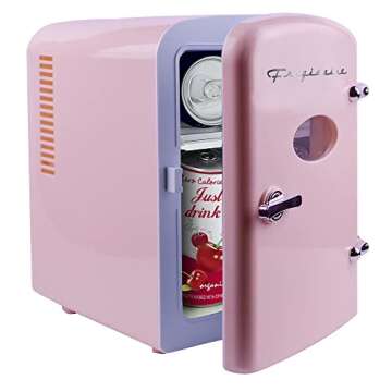 Frigidaire Retro Pink Mini Fridge - Eco-Friendly 4L