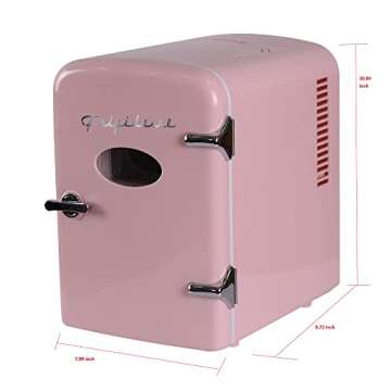 Frigidaire Retro Pink Mini Fridge - Eco-Friendly 4L