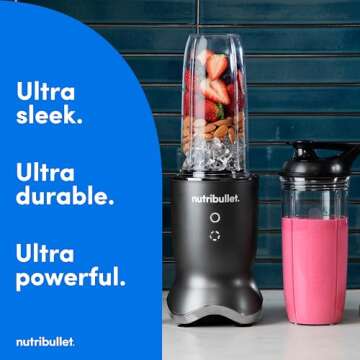 nutribullet Ultra Personal Blender NB50500, 32 oz, Gray (Renewed)