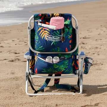 Tommy Bahama 2 Pack Backpack Beach Chairs