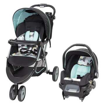 Baby Trend EZ Ride 35 Travel System - Doodle Dots, Safe & Convenient