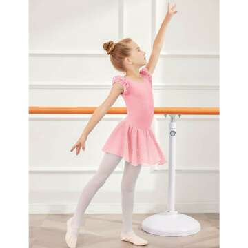 Ruffle Sleeve Ballet Dance Dress for Girls