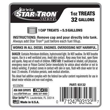 Star brite Star Tron Enzyme Fuel Treatment - Super Concentrated Diesel Formula - 32 oz