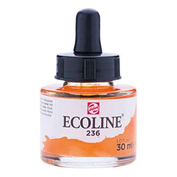 Royal Talens Ecoline Liquid Watercolor, 30ml Bottle, Light Orange (11252360)