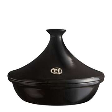 Emile Henry Made In France Flame Tagine, 2.1 quart, Charcoal