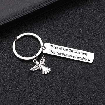 mom Memorial gift Dad Sympathy Keychain Bereavement Jewelry Loss of Loved One Gift Remembrance Memory Keychain Loss of grandma Gift Loss of uncle Gift Memorial Keepsake Keychain