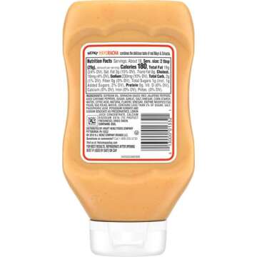 Heinz Mayoracha Mayonnaise & Sriracha Saucy Sauce Mix, (16.6 oz. Bottle)