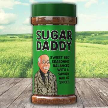 BBQ Rub Dad Gift Set - Sugar Daddy, Hot Daddy, Smoky Daddy. Barbecue Seasoning, Valentines Day Gift for Him Fathers Day Dad Gifts Christmas Stocking Stuffers for Dads Birthday Gifts for Men