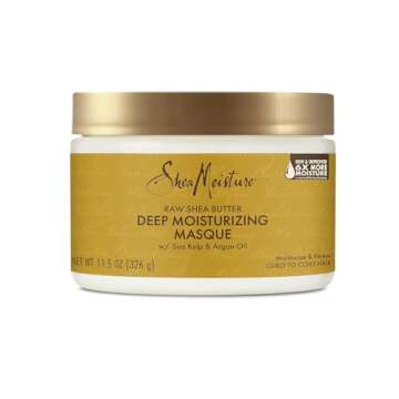 Shea Moisture Deep Treatment Hair Mask to Promote Healthy Hair Growth, Raw Shea Butter with Sea Kelp & Argan Oil, Curly Hair Products, Family Size, 16 Oz