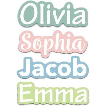 Custom Name Stickers for Water Bottles - Personalized Waterproof Vinyl Name Labels for Cups, Tumblers, Helmets, Laptop, Servers, Cars and Daycare (6 Stickers)