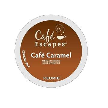 Café Escapes Café Caramel, Keurig Single-Serve K-Cup Pods, 24 Count