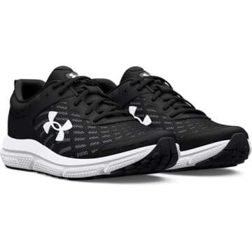 Under Armour Charged Assert 10 Sneakers in Black/White