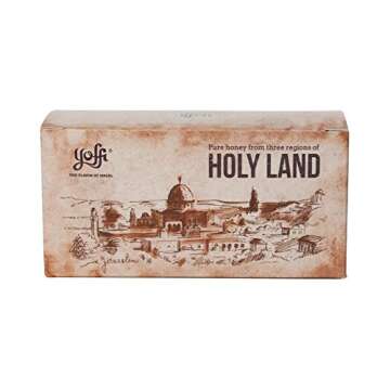 Israeli Pure Raw Wildflower Honey, Holy Land Gift Set (3 x 4.4 oz)