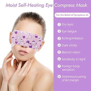 Jekeno Steam Eye Mask, 16 Packs Eye Masks for Dry Eyes, 40-60 Minutes Self Moist Warm Compress Heated Disposable Mask for Sleep, Spa Relaxing Trip Gifts, Travel Essentials for Women Men