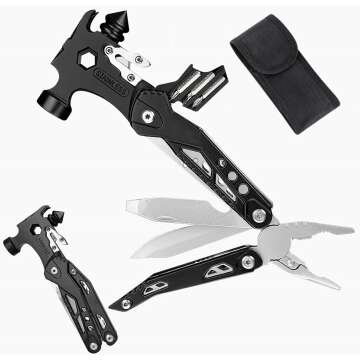 Versatile 16-in-1 Multi Tool Hammer for Camping & DIY