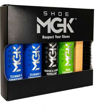 SHOE MGK Complete Kit - Shoe Care Kit to Clean, Protect and Refresh all white shoes, Leather Shoes, Sneakers, Dress Shoes, and More