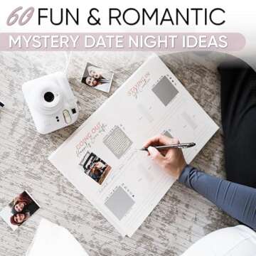 The Date Night Book - 60 Scratch-Off Date Night Ideas & Unique Adventures for Couples, Valentine's Day Gift, Gifts for Him, Romantic Couples Gift, Anniversary or Wedding Gift