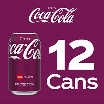 Cherry Coke Soda, 12 Fl Oz – Refreshing Pack of 12