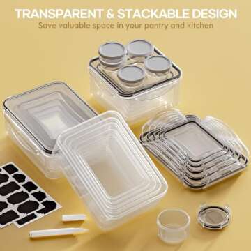 50-Piece Airtight Food Storage Containers Set