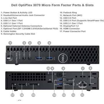 Dell OptiPlex 3070 Mini PC with Intel i5 and 16GB RAM