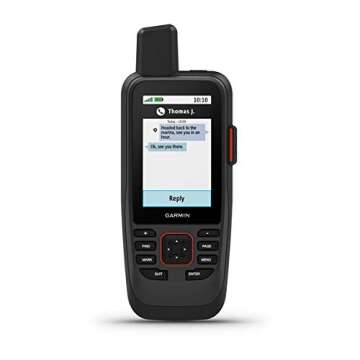 Garmin GPSMAP 86Sci, Floating Handheld GPS with Button Operation, Preloaded BlueChart G3 Coastal Charts And Inreach Satellite Communication capabilities, Stream Boat Data From Compatible Chartplotters