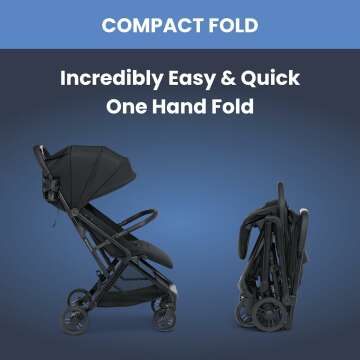 Delta Children Travel Stroller - Compact & Safe Design