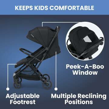 Delta Children Travel Stroller - Compact & Safe Design