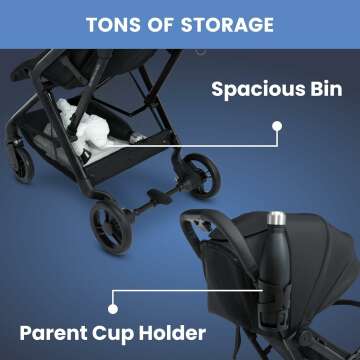 Delta Children Travel Stroller - Compact & Safe Design