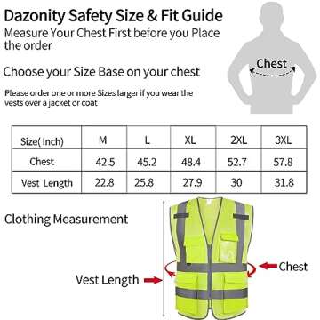 High Visibility Safety Vest for Men and Women