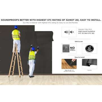 Mass Loaded Vinyl Soundproofing 100 Sq. Ft.