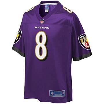 NFL PRO LINE Men's Lamar Jackson Purple Baltimore Ravens Team Player Jersey