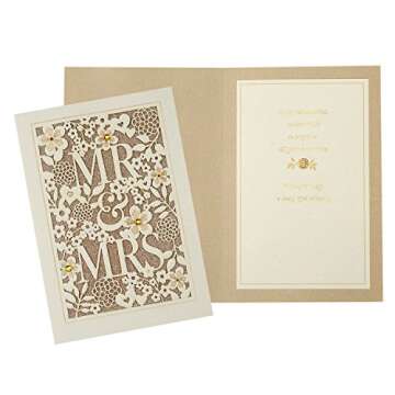 Hallmark Wedding Cards Assortment (5 Cards with Envelopes)