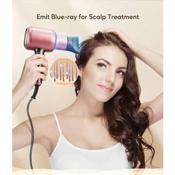 Wavytalk 1875W Ionic Hair Dryer for All Hair Types