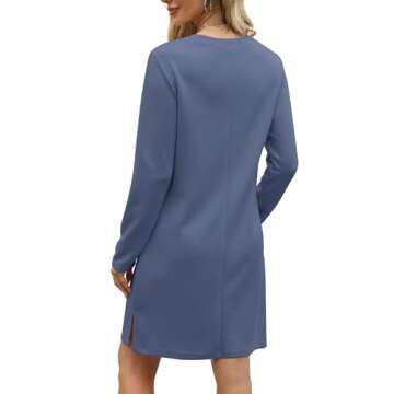 SAMPEEL Women's Long Sleeve Tunic Dress for Work